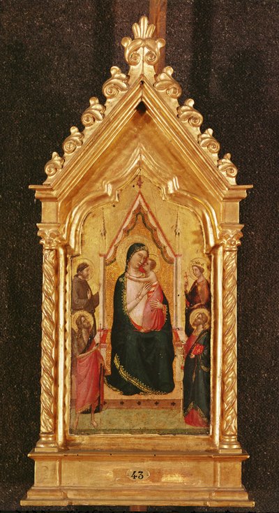 Virgin and Child with Saints by Bernardo Daddi